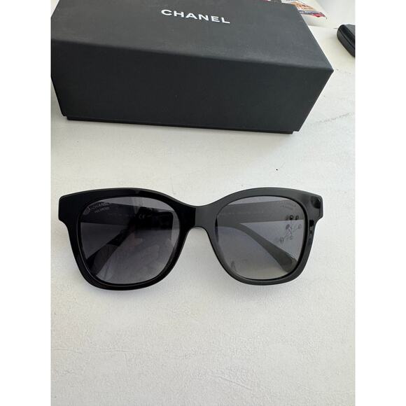 CHANEL 5482h  Square Sunglasses Acetate & Glass Pearls polarized - Picture 7 of 12